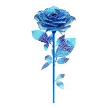 Piececool 3D Metal Puzzles Rose Flower Model Kits, Artificial Fake Flowers Metal Building Blocks DIY 3D Puzzle for Adults, for Father Mothers Valentin