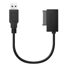 Adaptador USB para PC 6P+7P CD DVD ROM SATA a 2.0, convertidor Slimline SATA de 13 pines, cable para computadora portátil y notebook.