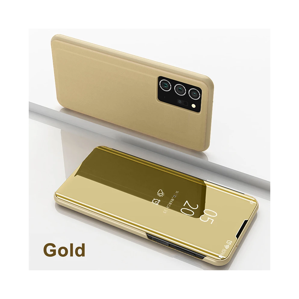 (, Galaxy A05s) Smart View Mirror Flip Case For Samsung Galaxy A55 Gold 967854584363