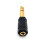 6.3mm Jack to 3.5mm Stereo Headphone Jack Socket Adapter - NEW 2