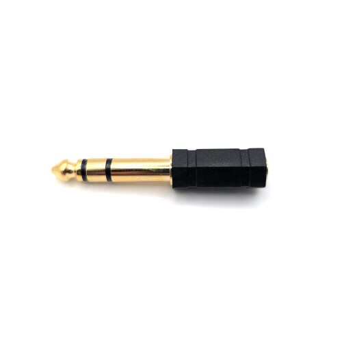 6.3mm Jack to 3.5mm Stereo Headphone Jack Socket Adapter - NEW 2