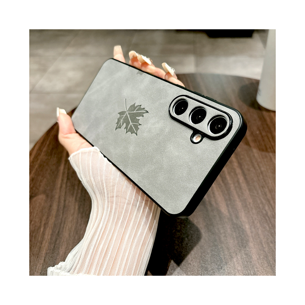 ( For Samsung S21 Fe) Retro Leather Case For Samsung Galaxy S25 A55 A54 Light/Gray 967854549225