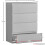 Vida Designs (White) Denver 3 Piece Bedroom Set Chest Wardrobe Bedside 6