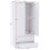 Vida Designs (White) Denver 3 Piece Bedroom Set Chest Wardrobe Bedside 7