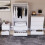 Vida Designs (White) Denver 3 Piece Bedroom Set Chest Wardrobe Bedside 4