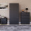Vida Designs (Black) Denver 3 Piece Bedroom Set Chest Wardrobe Bedside 3