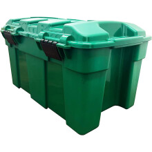 2 x 40L Strong Green Garden Storage Chest Trunk For Garden & Garages