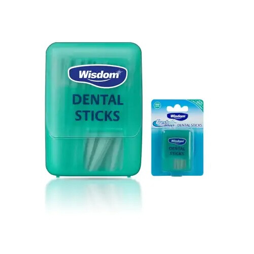Wisdom Wisdom Fresh Effect Mint Fluoride Dental Sticks - 100 Woodsticks 2