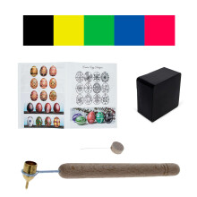 0,3 mm fijne koperen tip messing Kistka bijenwas 5 kleurstoffen instructies Oekra?nse paasei decoratieset