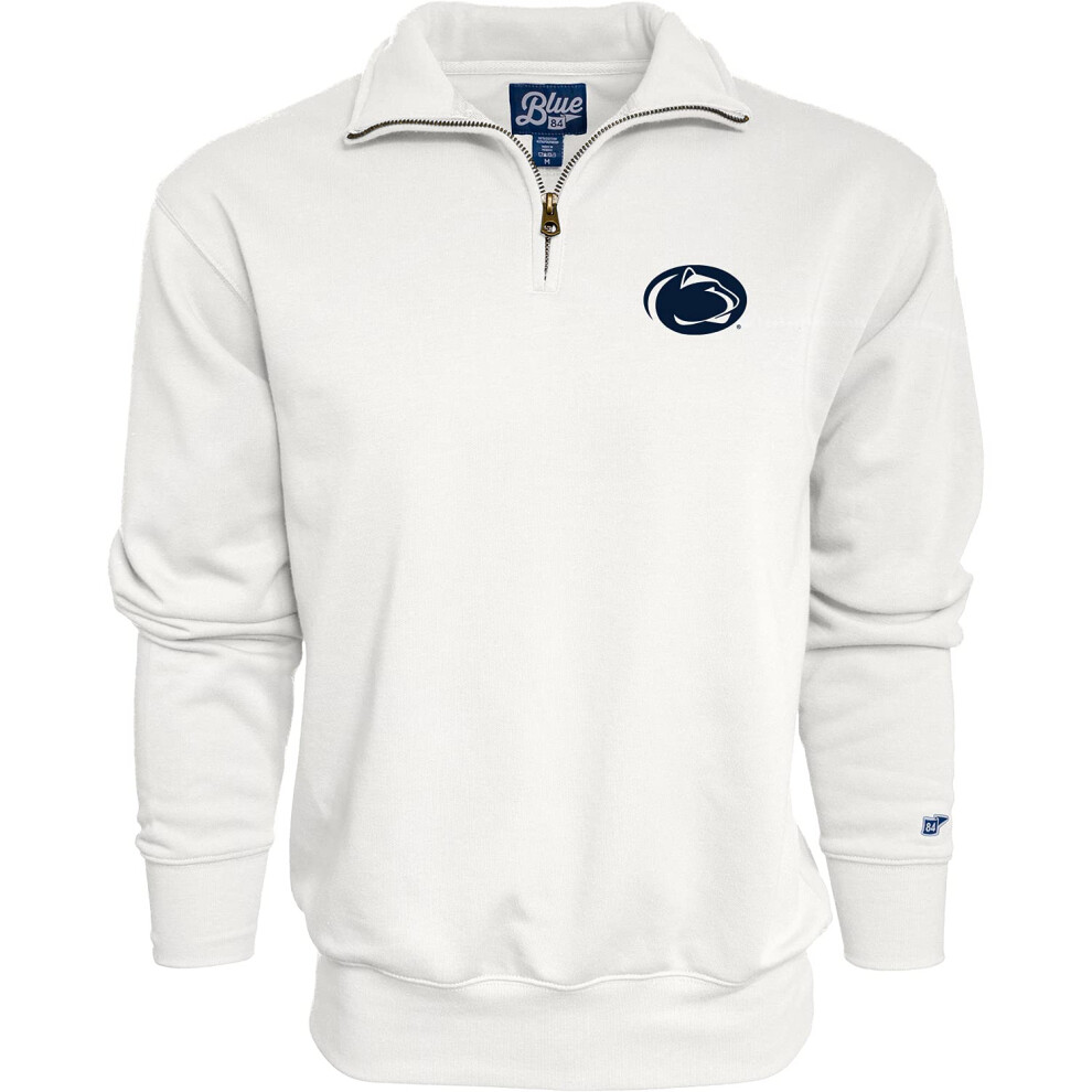 Blue 84 Men's Penn State Nittany Lions Quarter Zip Sweatshirt Icon Secondary  Alternate Color  X-Large