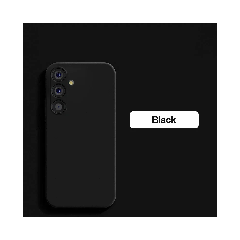 (, Galaxy S24 Ultra) For Samsung A54 Case Liquid Silicone Phone Cases Black 967854636765