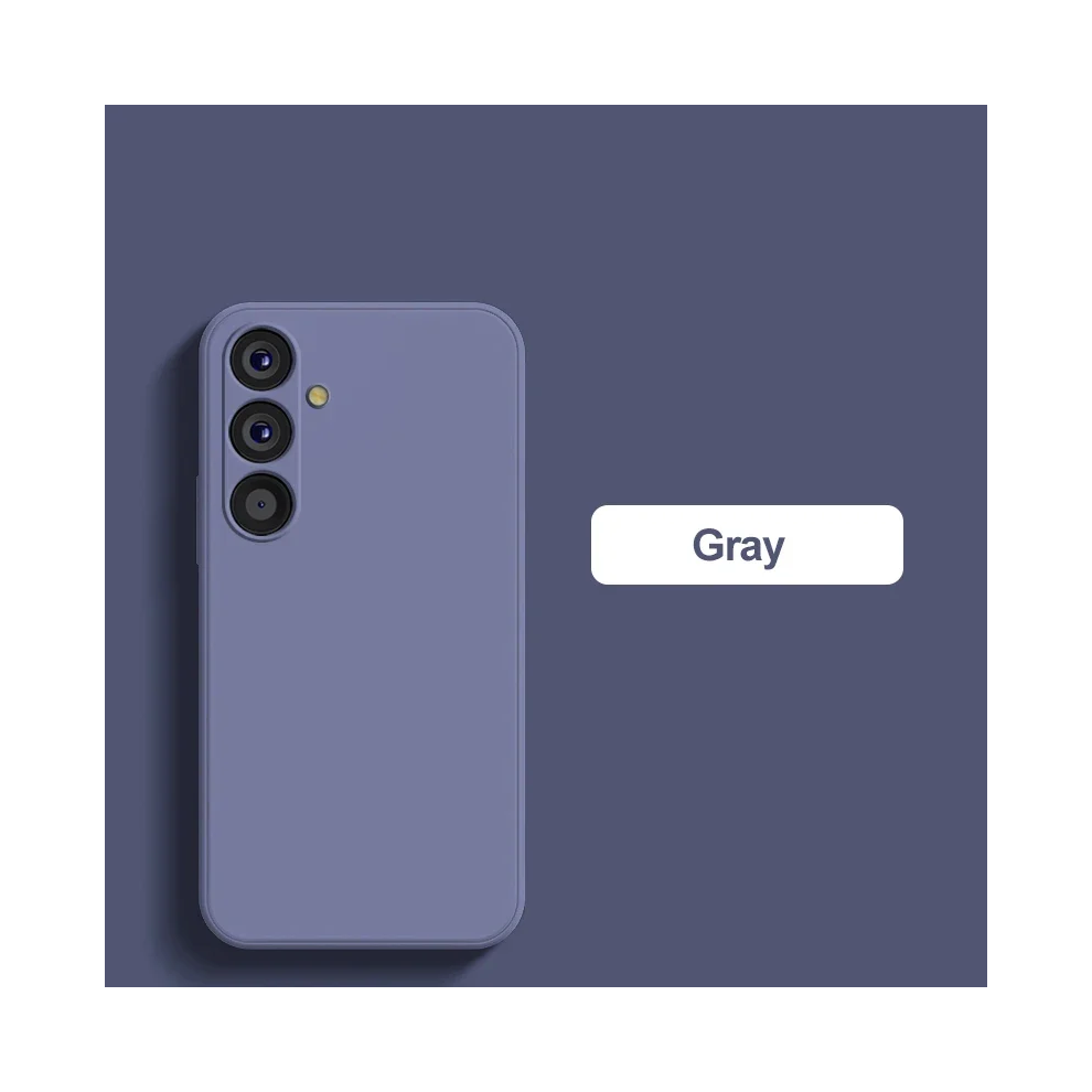(, Galaxy S24 Ultra) For Samsung A54 Case Liquid Silicone Phone Cases Gray 967854636772