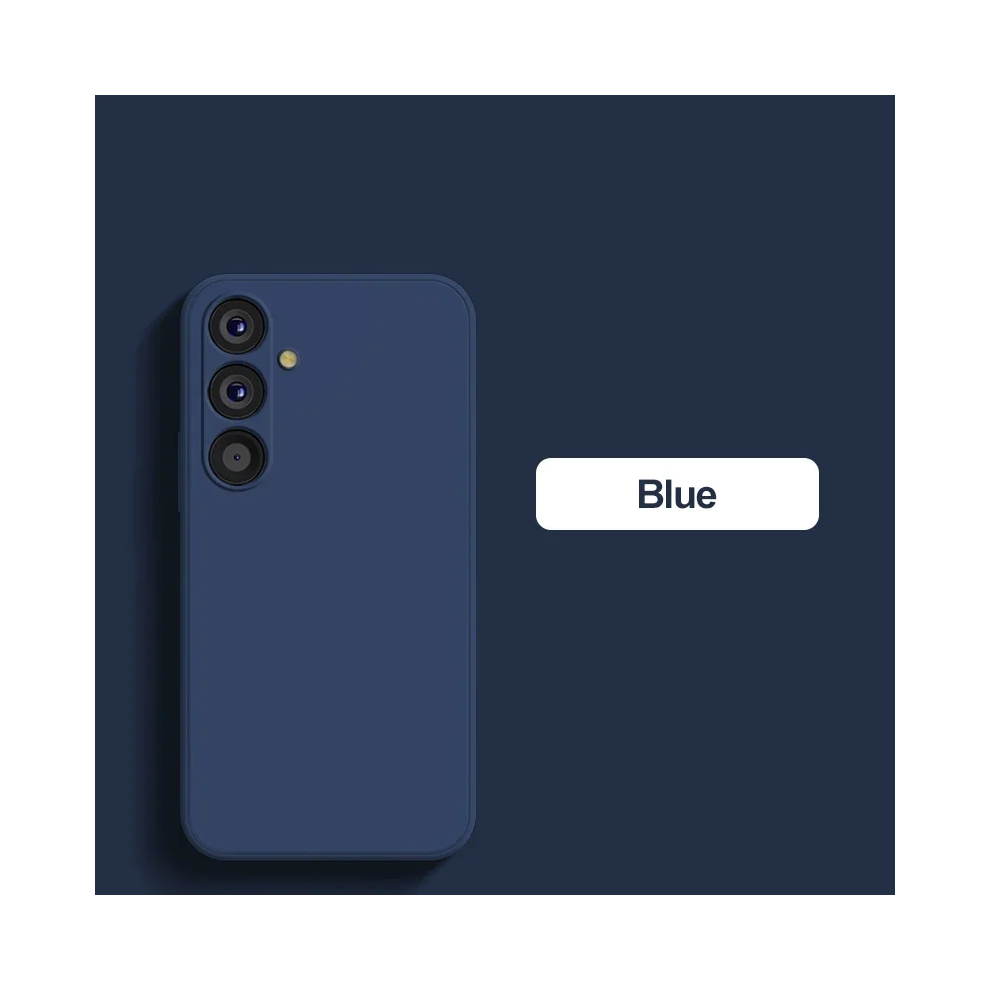 (, Galaxy S24 Ultra) For Samsung A54 Case Liquid Silicone Phone Cases Blue 967854636758