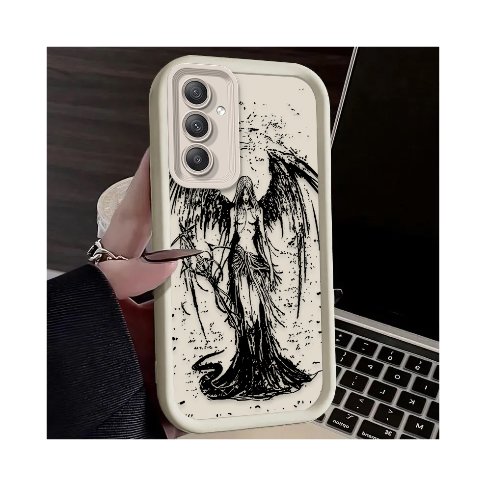 (3, S23) Retro Punk Angel Case For Samsung Galaxy S24 Black 967854617580