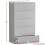 Vida Designs (white) Denver 3 Pc Bedroom Set Chest Wardrobe Bedside 3 6