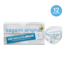 (12 Condoms) Sagami Original 0.02 Extra Lubricated | Super Thin | Super Strong | Non-latex PU Condoms