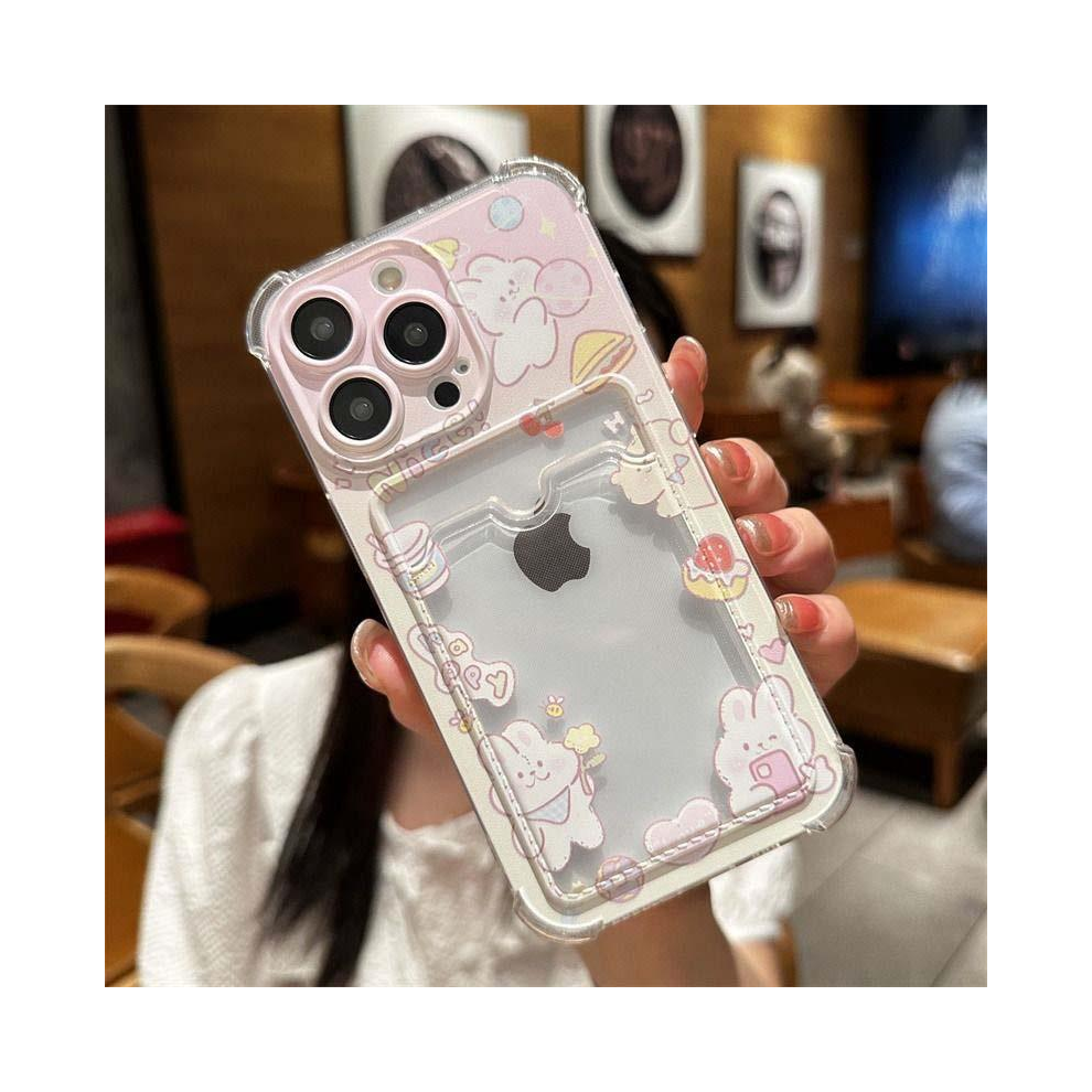 (S13981, Samsung S21 Ultra) Cartoon Card Holder Slot Bag Phone Case For Samsun 967854636505