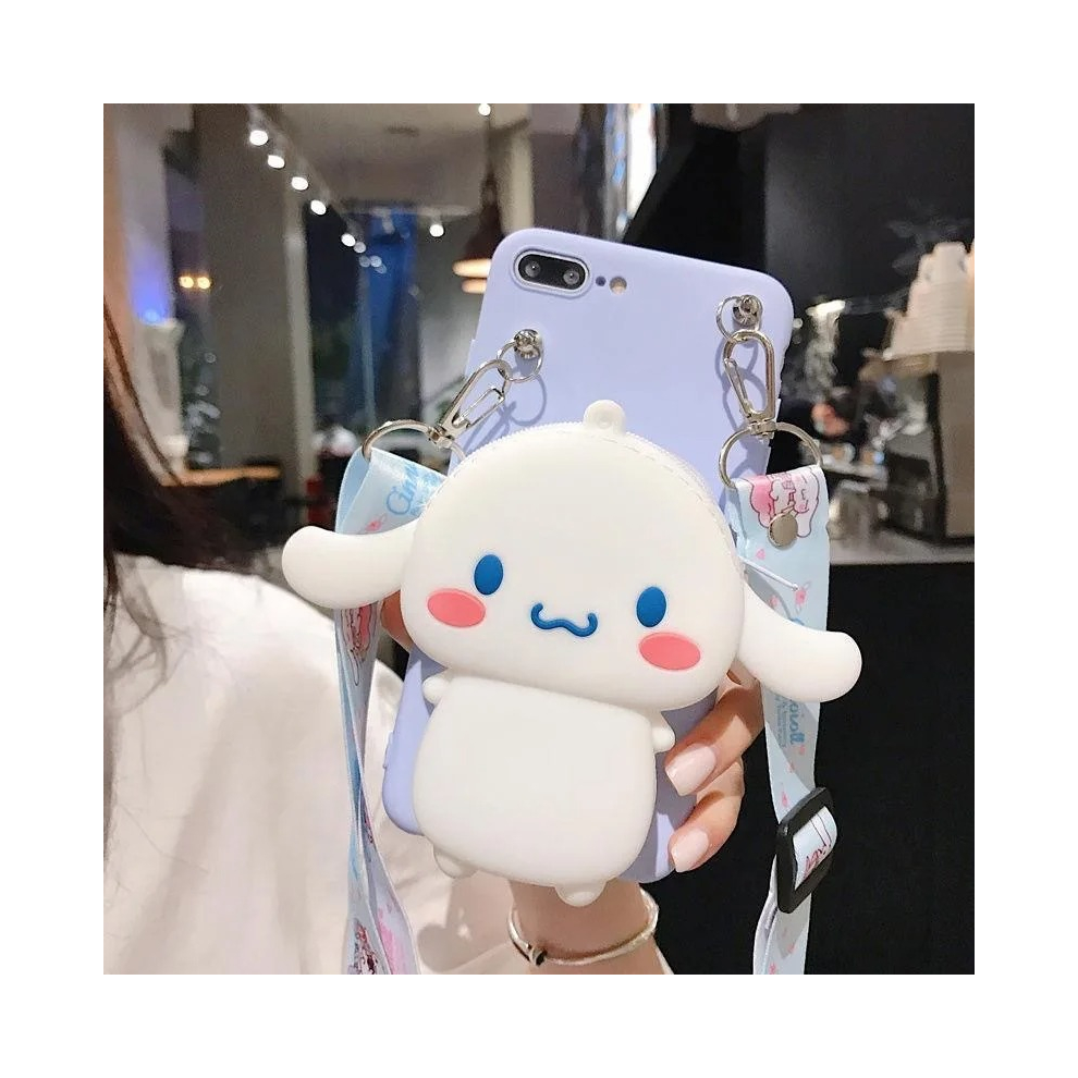(Cinnamoroll, Galaxy S21 Plus) 3D Cartoon Kitty Wallet Phone Case For Samsung Gal 967854655872