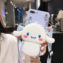 (Cinnamoroll, Galaxy S8) 3D Cartoon Kitty Wallet Phone Case For Samsung Gal