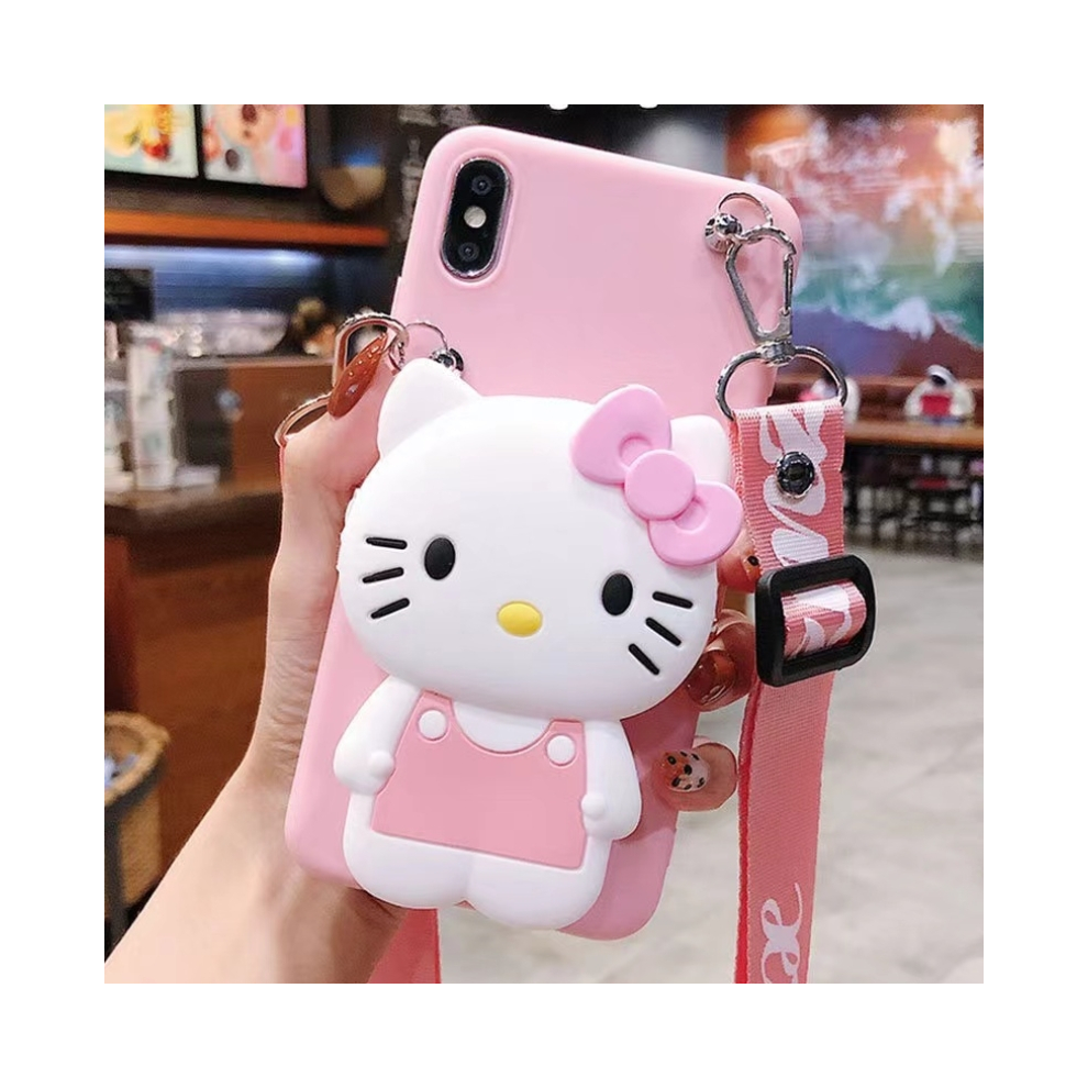 (Kitty, Galaxy S8 Plus) 3D Cartoon Kitty Wallet Phone Case For Samsung Gal 967854656213