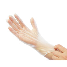 Alle form?l vinylhandsker (kasse med 100 handsker) st?rrelse l