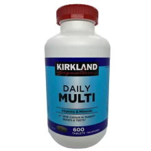 Kirkland Signature Daily Multi Vitamins - 600 Tablets (200-day Supply) Supports Immune, Bone Health & Energy for Men & Women