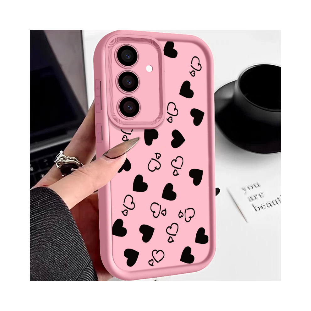 (4, For Samsung S24ultra) Simple Love Phone Case Suitable Samsung S24 S23 S2 967854673715