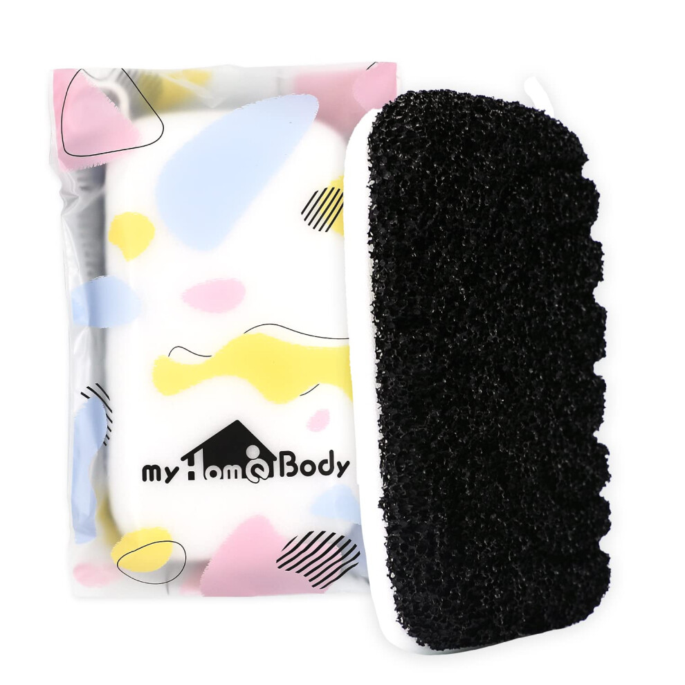 Myhomebody Dual-Texture Shower Sponge Extra Exfoliating Sponge Body Scrubber Body Exfoliator Body Sponge For Exfoliating Scrub Loofah Sponge For Me