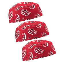 Ergodyne Chill sua tampa de cr   nio 6630 forrada com Terry Cloth Band Sweat Wicking 3-Pack