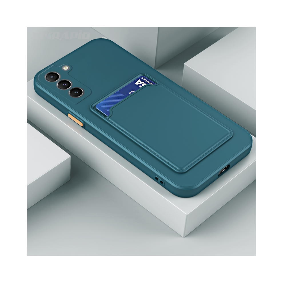 (Dark For Galaxy S23 Fe) Soft Silicon Card Slot Holder Case For Samsung Gal Green 967854688191