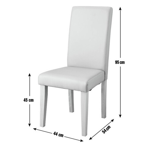Refurbished Home Pair of Midback Dining Chairs - Chocolate 1