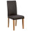 Refurbished Home Pair of Midback Dining Chairs - Chocolate 5