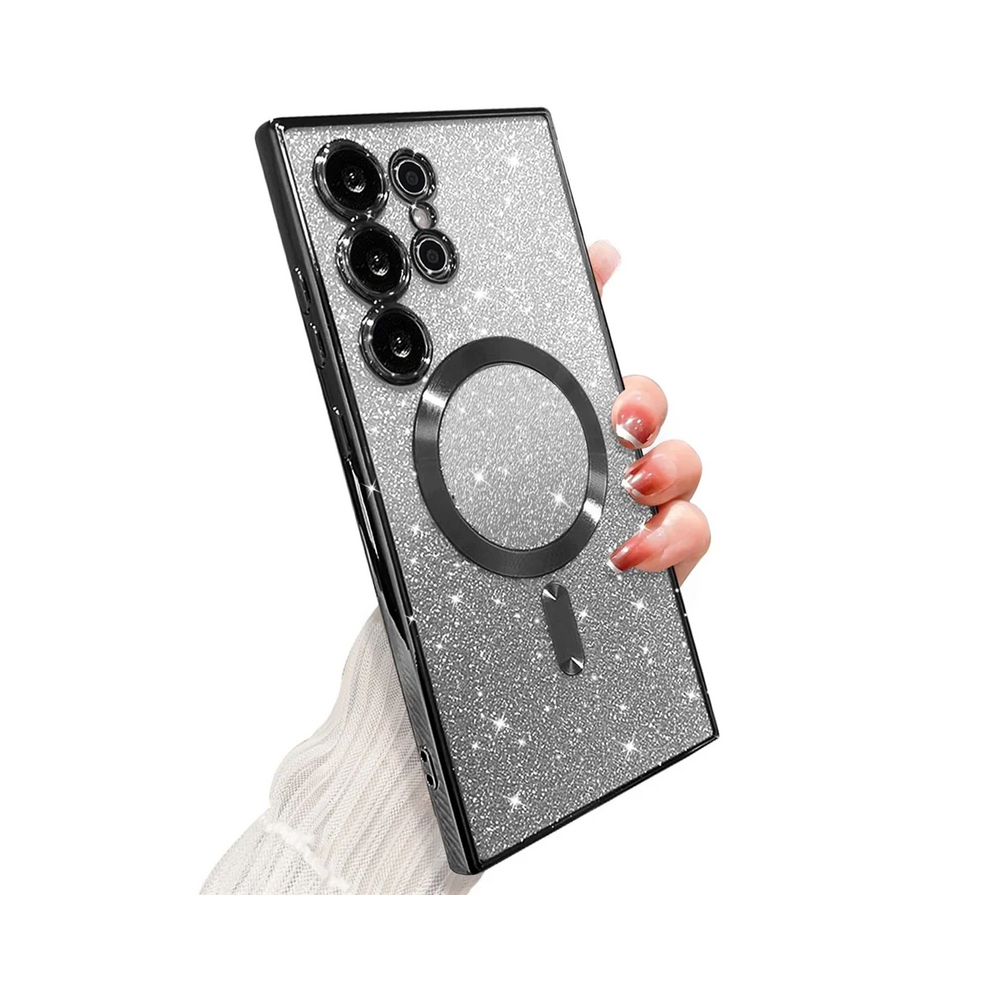 (, For Galaxy S24 Plus) Sparkle Cover For Samsung Galaxy S25 S24 S23 Plus Black 967854688801