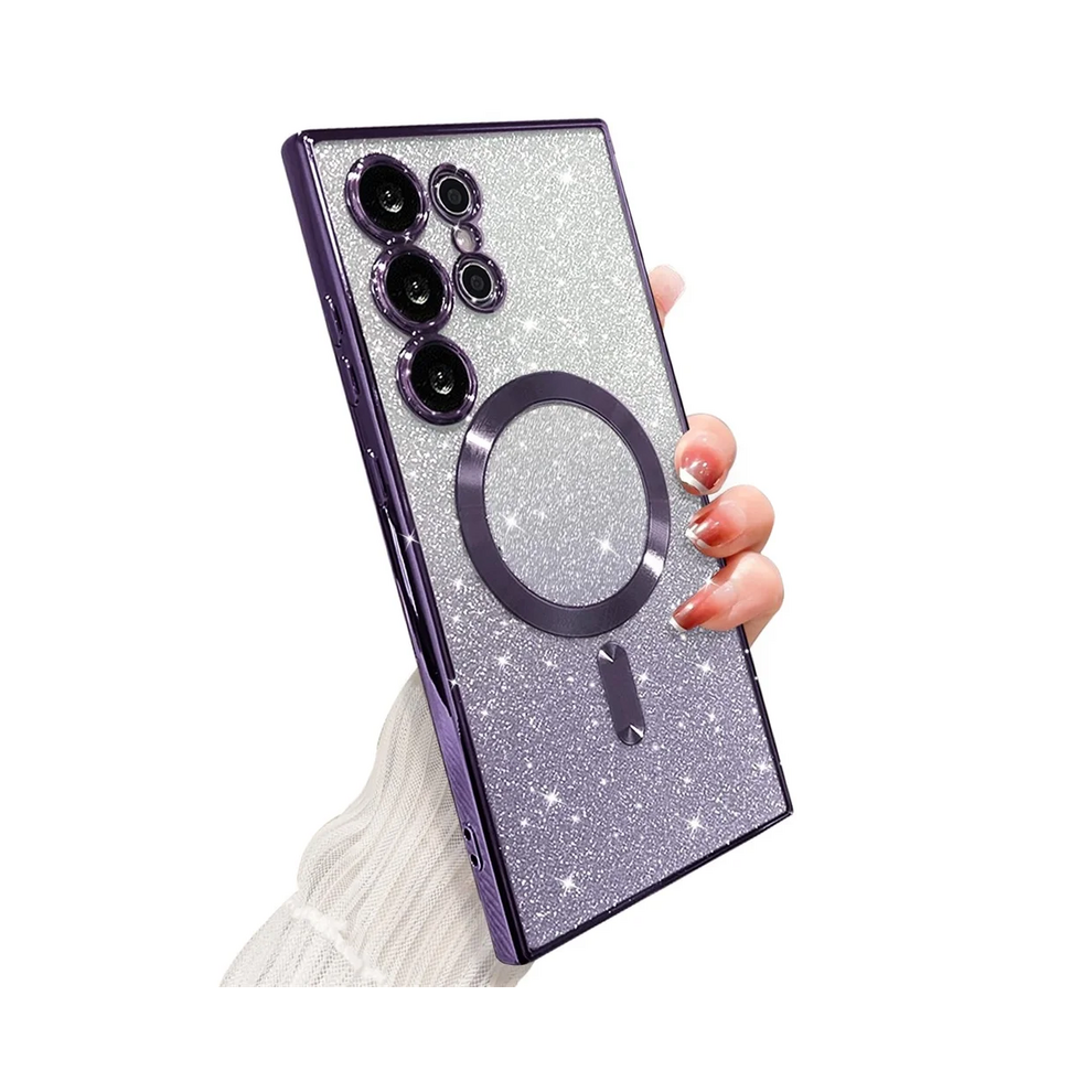 (, For Galaxy S22) Sparkle Cover For Samsung Galaxy S25 S24 S23 Plus Purple 967854689914