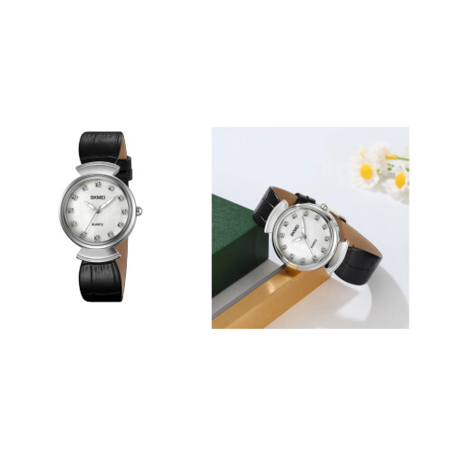 Elegant Ladies Watch Classy Design Beautiful Silver and Black 2