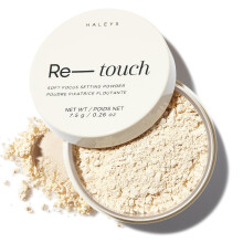 HALEYS Re-touch Setting Powder VEGAN + CRUELTY-FREE, Ultra-Blurring, Lätt, Närande, För Filter-Liknande Finish