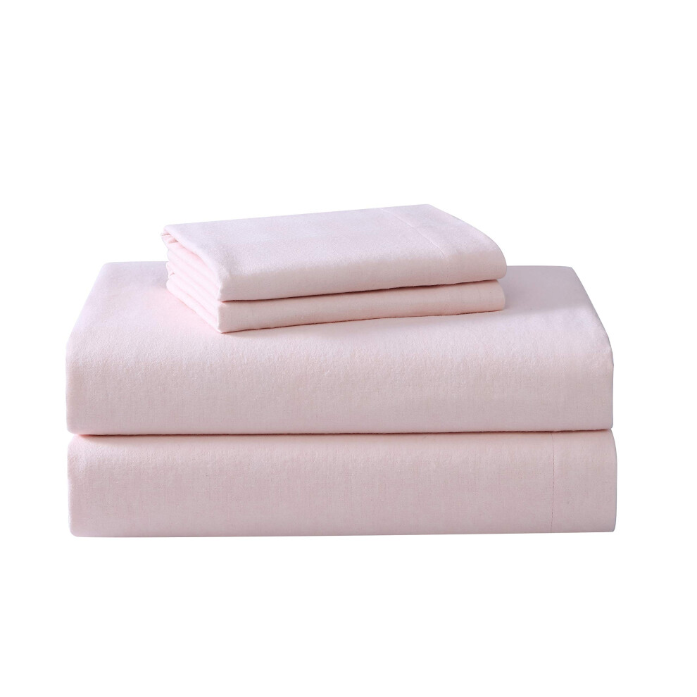 Laura Ashley Home - Parure de lit King Size en flanelle de coton bross    pour plus de douceur et de confort Rose King