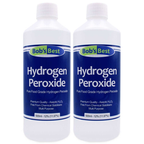 Food Grade Hydrogen Peroxide 12% - 1000ml - Additive Free
