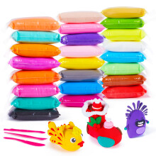 EDIFON Magic Boetseerklei 24 kleuren met beeldhouwgereedschap Niet-giftige zelfdrogende zachte klei voor kinderen en volwassenen Cadeau voor jongens