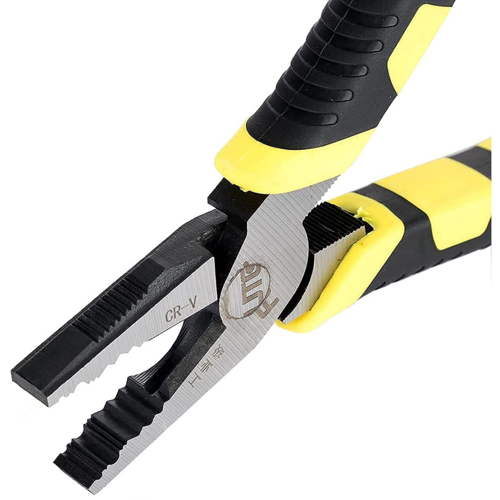 8 Inch Linesman Pliers Combination Pliers With Wire Cutters Chrome Vanadium Steel Forged 8 Lineman's Pliers 783746847411