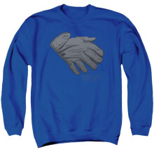 Trevco Sportswear PB124F-AS-6 Princess Bride Six Fingered Glove Adult Crewneck Sweatshirt, Royal - 3X