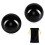 Learay 2PCS Svart Obsidian Baoding Bollar, Kinesisk Massage för Stressavlastning 1
