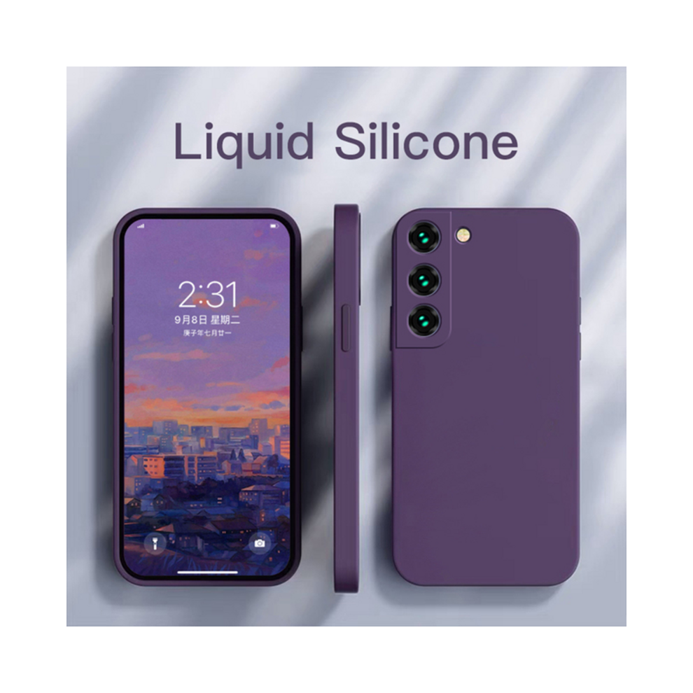 (Dark For S20 Ultra) Soft Liquid Silicone Case For Samsung Galaxy S21 S Purple 967854727470