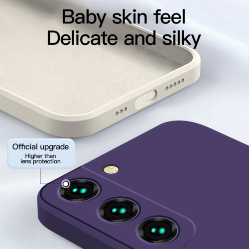 (white, For S21 Plus) Soft Liquid Silicone Case For Samsung Galaxy S21 S 2