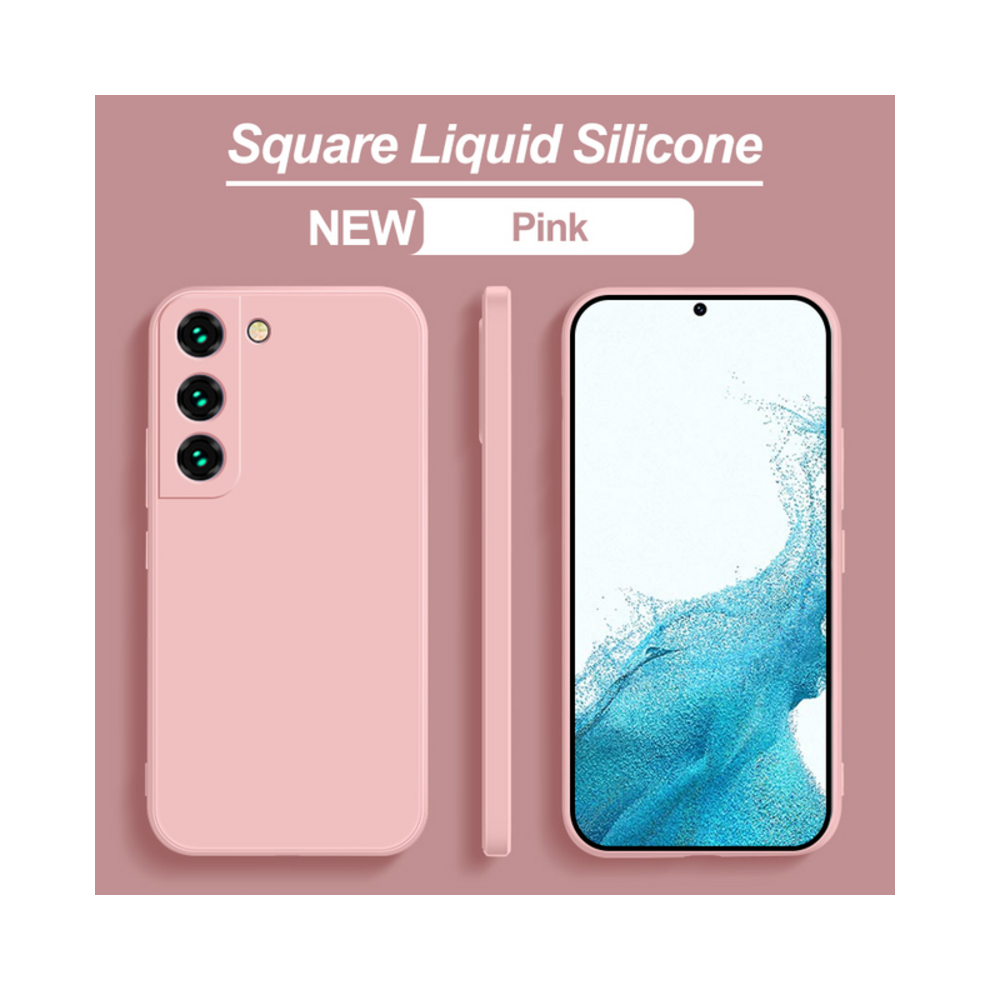 (, For S10) Soft Liquid Silicone Case For Samsung Galaxy S21 S Pink 967854728200