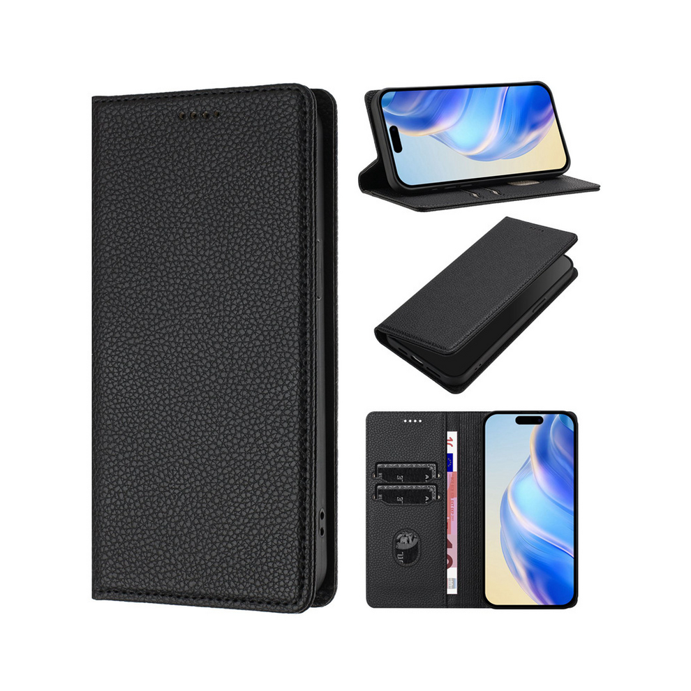 (, For Galaxy S23 Fe) Rfid Blocking Leather Case For Samsung Galaxy S25 Black 967854729337