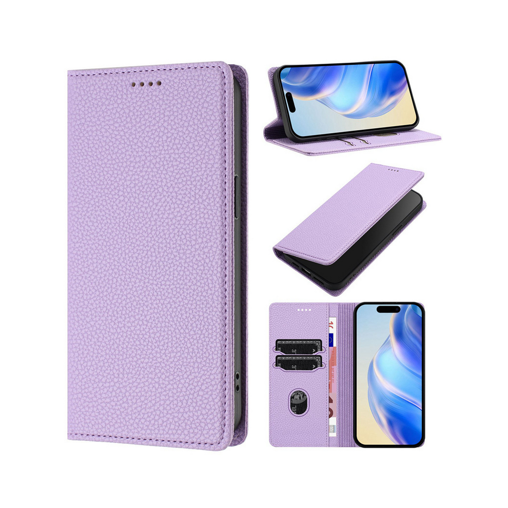 (, For Galaxy S23 Fe) Rfid Blocking Leather Case For Samsung Galaxy S25 Purple 967854730371