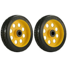 Rock-N-Roller R-Trac Caster 2-Pack  8 x 2 Pair of Wheels for R12 Multi-Carts  Symmetrical Hub RWHLS8X2