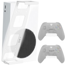 VIVO terksinen sein- ja pydn alla kiinnitysteline, joka on suunniteltu Xbox Series S -pelikonsolille vaaka- ja pystysuuntainen nytt, avoin muot