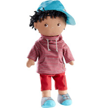 HABA William 12, Soft Boy Puppe ? maschinenwaschbar mit abnehmbarer Kleidung und gesticktem Gesicht